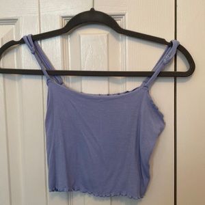 Lavender garage crop tank- size S